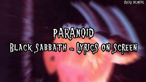 black sabbath paranoid lyrics songfacts